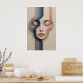 Liquid Identity Poster Abstracte muurkunst (Keuken)