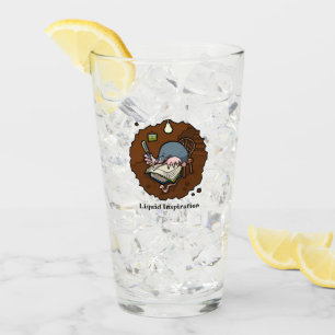 Liquid Inspiration Mole Writer in Burrow Cartoon Glas