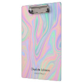 Liquid Iridescent Unicorn Colour Design personalis Klembord (Links)
