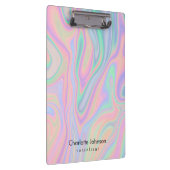 Liquid Iridescent Unicorn Colour Design personalis Klembord (Rechts)