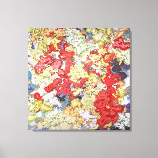 Liquid Kinetic Art Stretched Canvas Print (Voorkant)