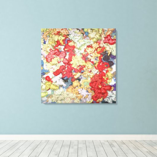 Liquid Kinetic Art Stretched Canvas Print (Insitu (Houten vloer))