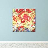 Liquid kinetic contemporary art  canvas afdruk (Insitu (Houten vloer))