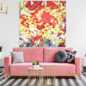 Liquid kinetic contemporary art  canvas afdruk (Insitu (Woonkamer))