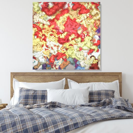 Liquid kinetic contemporary art  canvas afdruk (Insitu (Slaapkamer))