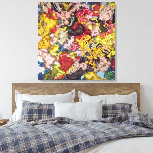 Liquid Kinetic Painting  Canvas Afdruk (Insitu (Slaapkamer))