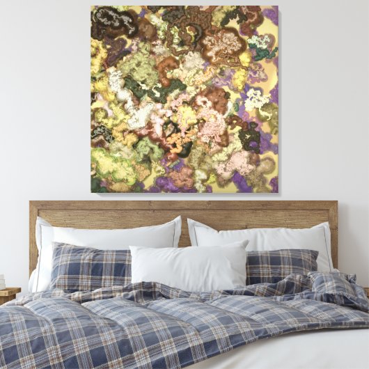 Liquid Kinetic Painting  Canvas Afdruk (Insitu (Slaapkamer))