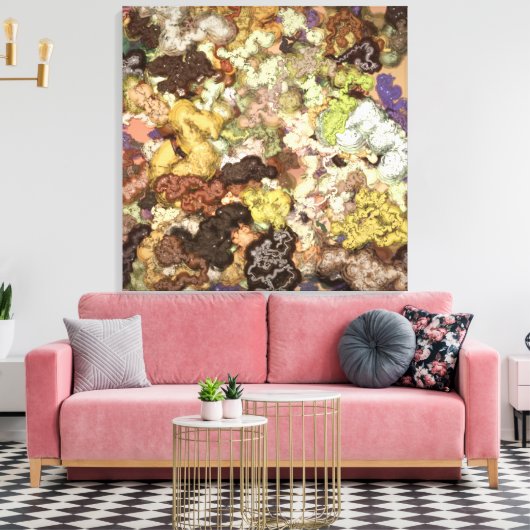 Liquid Kinetic Painting Canvas Afdruk (Insitu (Woonkamer))