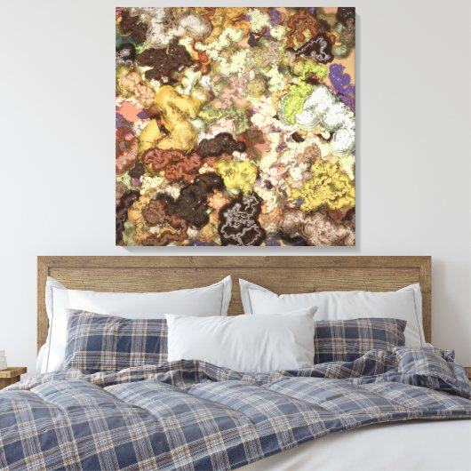 Liquid Kinetic Painting Canvas Afdruk (Insitu (Slaapkamer))