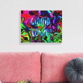 Liquid Love - Wrapped Canvas / Abstract Modern Afdruk (Insitu (Woonkamer))