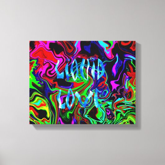 Liquid Love - Wrapped Canvas / Abstract Modern Afdruk (Voorkant)