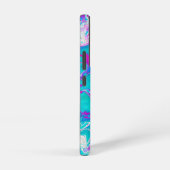 Liquid Marble Cell Phone Case in blauw en roze Samsung Galaxy Hoesje (Rechterkant)