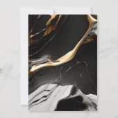 Liquid Marble Gold Glitter Verrassing Verjaardag Kaart (Achterkant)