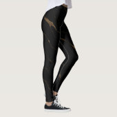 Liquid Marble Luxe Leggings – Zwarte & Gouden Luxe (Rechts)