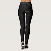 Liquid Marble Luxe Leggings – Zwarte & Gouden Luxe (Achterkant)