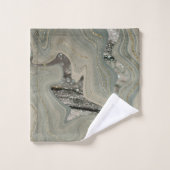 Liquid Marble Wave Glitter Glam 1 Bad Handdoek (Wasdoekje)