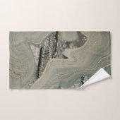 Liquid Marble Wave Glitter Glam 1 Bad Handdoek (Handdoek)