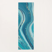 Liquid Marmer, lichtblauw Yogamat (Achterkant)