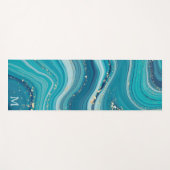 Liquid Marmer, lichtblauw Yogamat (Voorkant (horizontaal))