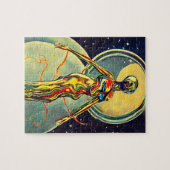 Liquid Metal Alien Abstracte Sci Fi Legpuzzel (Horizontaal)