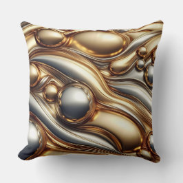 liquid metal look kussen
