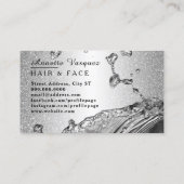 Liquid metal Silver Loyalty-kaart Visitekaartje (Achterkant)