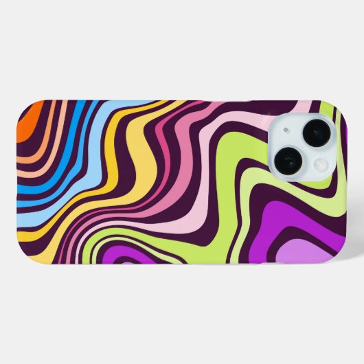 Liquid Paint Marbling Effect  Case-Mate iPhone Case (Achterkant (horizontaal))