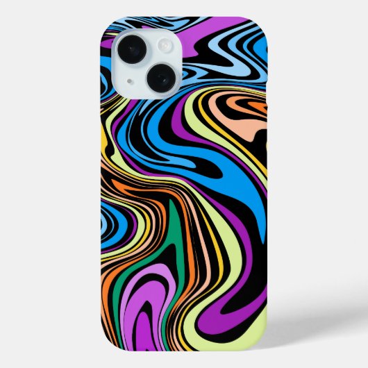Liquid Paint Marbling Effect Case-Mate iPhone Case (Achterkant)