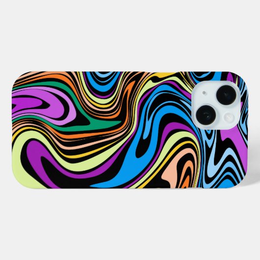 Liquid Paint Marbling Effect Case-Mate iPhone Case (Achterkant (horizontaal))