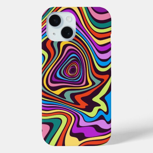 Liquid Paint Marbling Effect Decorative Case-Mate iPhone Case (Achterkant)