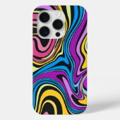 Liquid Paint Marbling Effect iPhone Case (Achterkant)