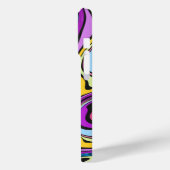 Liquid Paint Marbling Effect iPhone Case (Achterkant / Links)
