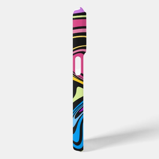 Liquid Paint Marbling Effect iPhone Case (Achterkant / Rechts)