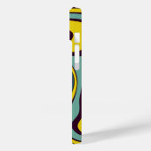 Liquid Paint Marbling Effect iPhone Case (Achterkant / Links)