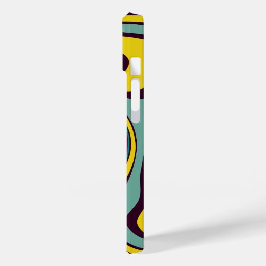 Liquid Paint Marbling Effect iPhone Case (Achterkant / Links)