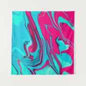 Liquid paper marbling paint background. Fluid pain Wandkleed (Voorkant (horizontaal))