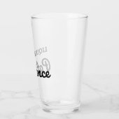 Liquid Patience bierglas – Grappig Drink citaat Glas (Links)