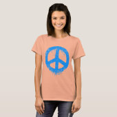 Liquid Peace Blue T-shirt (Voorkant volledig)