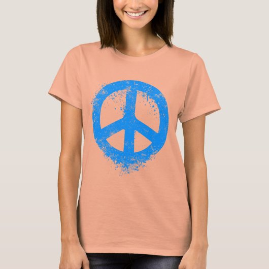 Liquid Peace Blue T-shirt (Voorkant)