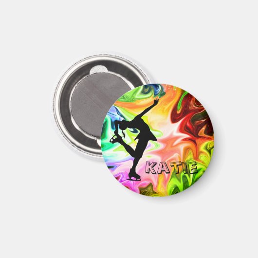 LIQUID RAINBOW EN SKATER MAGNEET (Voorkant / Achterkant)