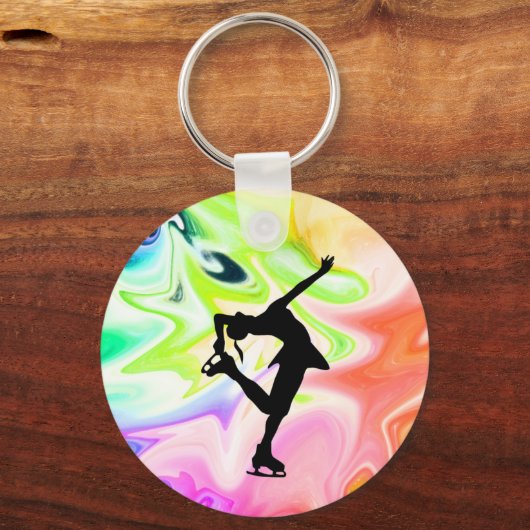 LIQUID RAINBOW EN SKATER SLEUTELHANGER (Voorkant)