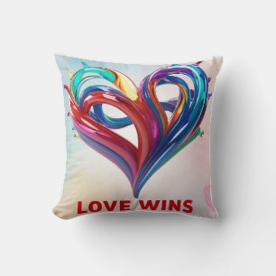 Liquid Rainbow Love wint Kussen