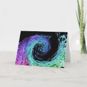 Liquid Rainbow Wave Note Card Kaart (Voorkant)