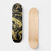 Liquid Rich Gold black zwemt dij Persoonlijk Skateboard (Voorkant)