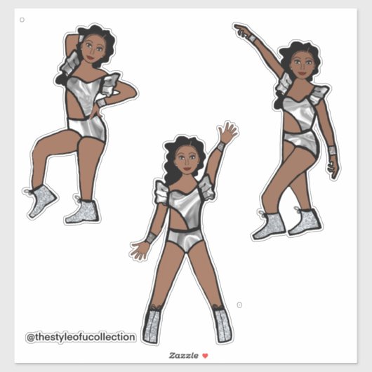 Liquid Silver  Dancer #1 Sticker (Vel)