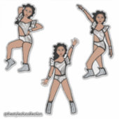 Liquid Silver Dancer #2 Sticker (Voorkant)