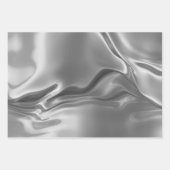 Liquid Silver Digital Print Inpakpapier Vel (Voorkant 3)
