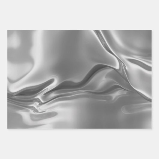 Liquid Silver Digital Print Inpakpapier Vel (Voorkant)