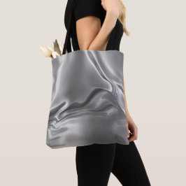 Liquid Silver Digital Print Tote Bag