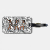 Liquid Silver White Dancer #1  Bagagelabel (Achterkant horizontaal)